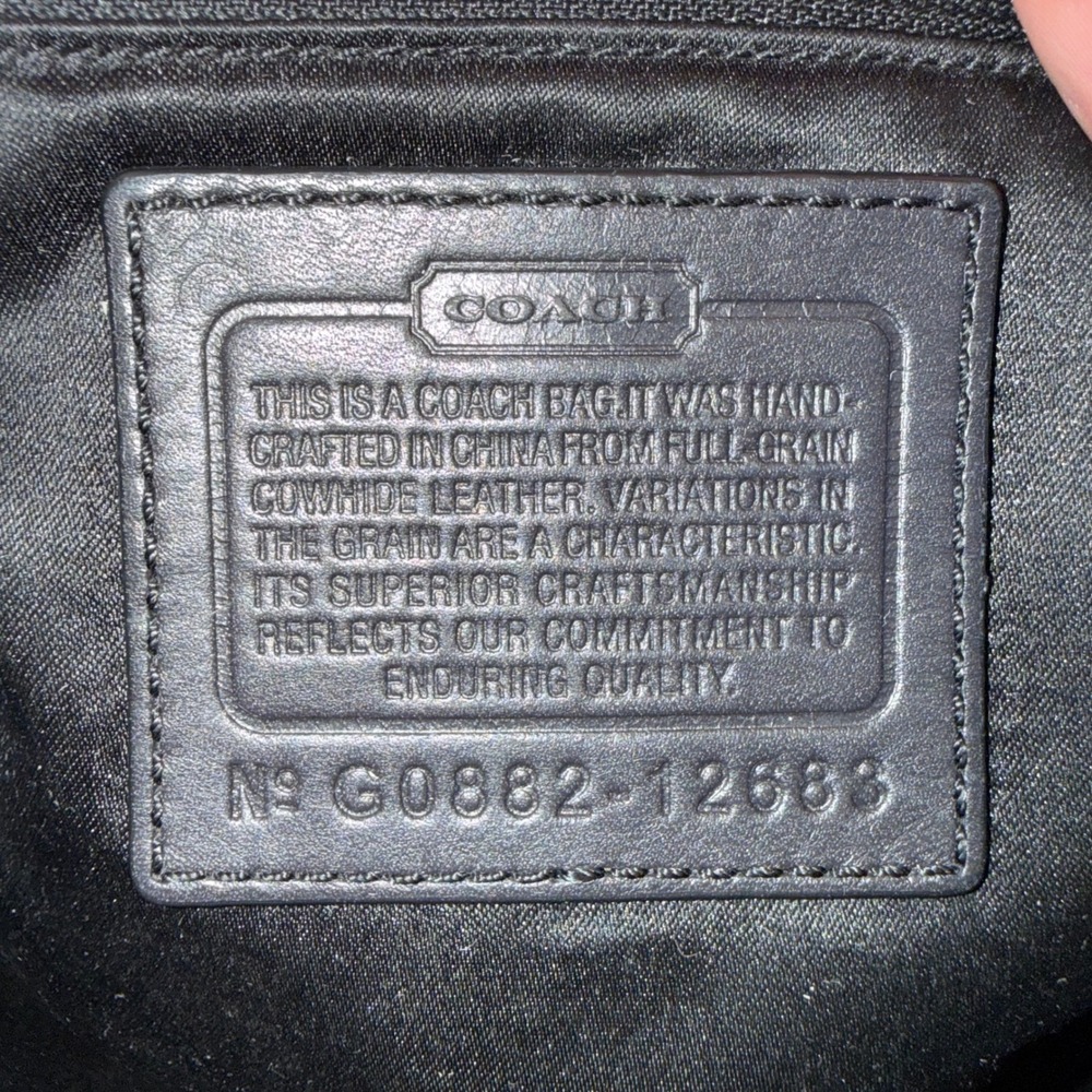 Coach Soho Hobo Shoulder Bag Black Leather Purse Style 12683 Y2K Coach - Picture 12 of 12